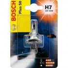 Автомобильная лампа Bosch H7 Plus 50 (увеличенная светоотдача на 50%) 1шт [1987301042]