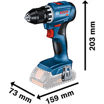 Дрель-шуруповерт бесщеточная Bosch GSR 18V-45 Professional (45 Нм, без АКБ) 06019K3200, фото 2