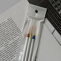 Набор тонких кистей (лайнер), 3 шт