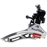 Переключатель передний Shimano Tourney, FD-TY300, 3x6/7 ск, 42T, нижн. тяга, хомут 31, 8 мм ;