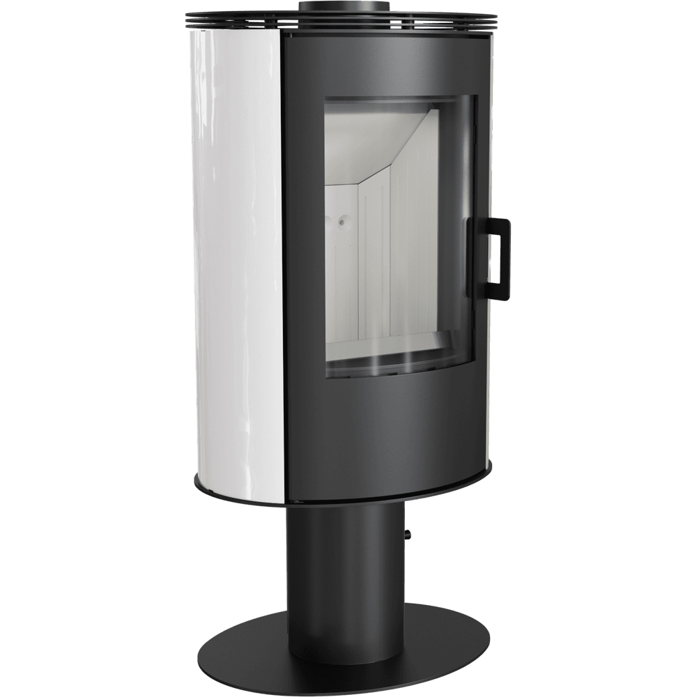 Печь-камин Kratki AB S N KAFEL white