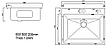 Комплект ARFEKA ECO AR мойка 600*500, смеситель AF SDS-03SS304 BLACK, фото 5