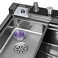 Мойка ARFEKA SENSOR PRO ECO AR 750*450 BLACK PVD NANO DECOR, фото 6