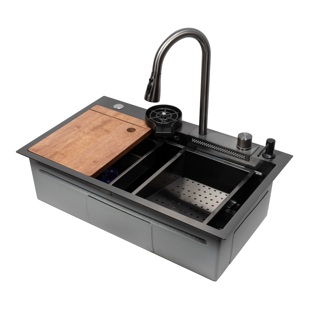 Мойка ARFEKA ECO AR 750*450 BLACK PVD NANO DECOR
