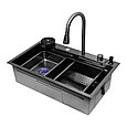 Мойка ARFEKA ECO AR 750*450 BLACK PVD NANO DECOR, фото 8