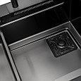 Мойка ARFEKA ECO AR 680*450 BLACK PVD NANO, фото 5