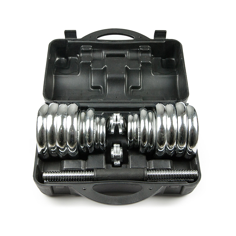 Набор гантелей (хром) AMETIST 30 кг