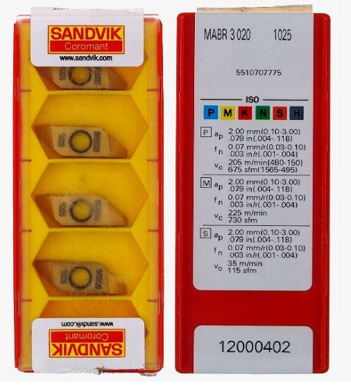 Пластина твердосплавная MABR 3 010 1025