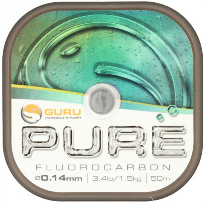 Леска флюорокарбоновая Guru Pure Fluorocarbon 0,08мм 50м