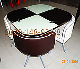 Комплект мебели стол стеклянный и 4 стула DT 53, фото 2