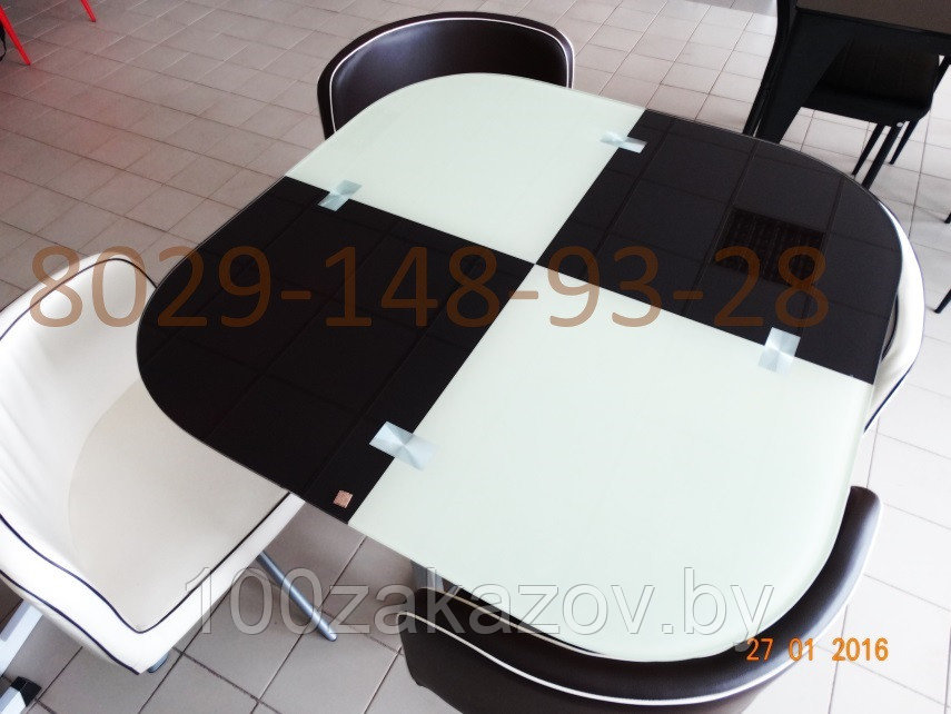 Комплект мебели стол стеклянный и 4 стула DT 53 - фото 3 - id-p33484883