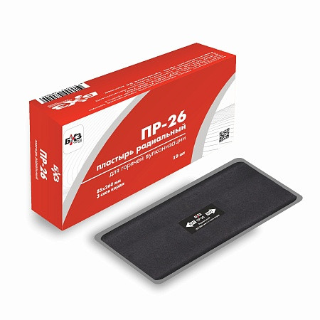 Пластырь радиальный для горячей вулканизации ПР-26 85х260 мм