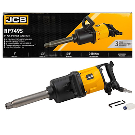 Пневмогайковерт ударный JCB JCB-RP7495 с длинным валом,реверсом и регулировкой усилия 1''