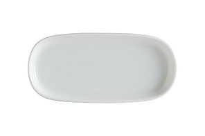 Блюдо овальное 140*65 мм. Белый, форма Хюгге Bonna /1/12/5856/ ОСЕНЬ
