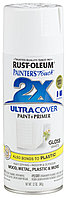Краска универсальная на алкидной основе Ultra Cover 2x Spray Белый, глянцевый