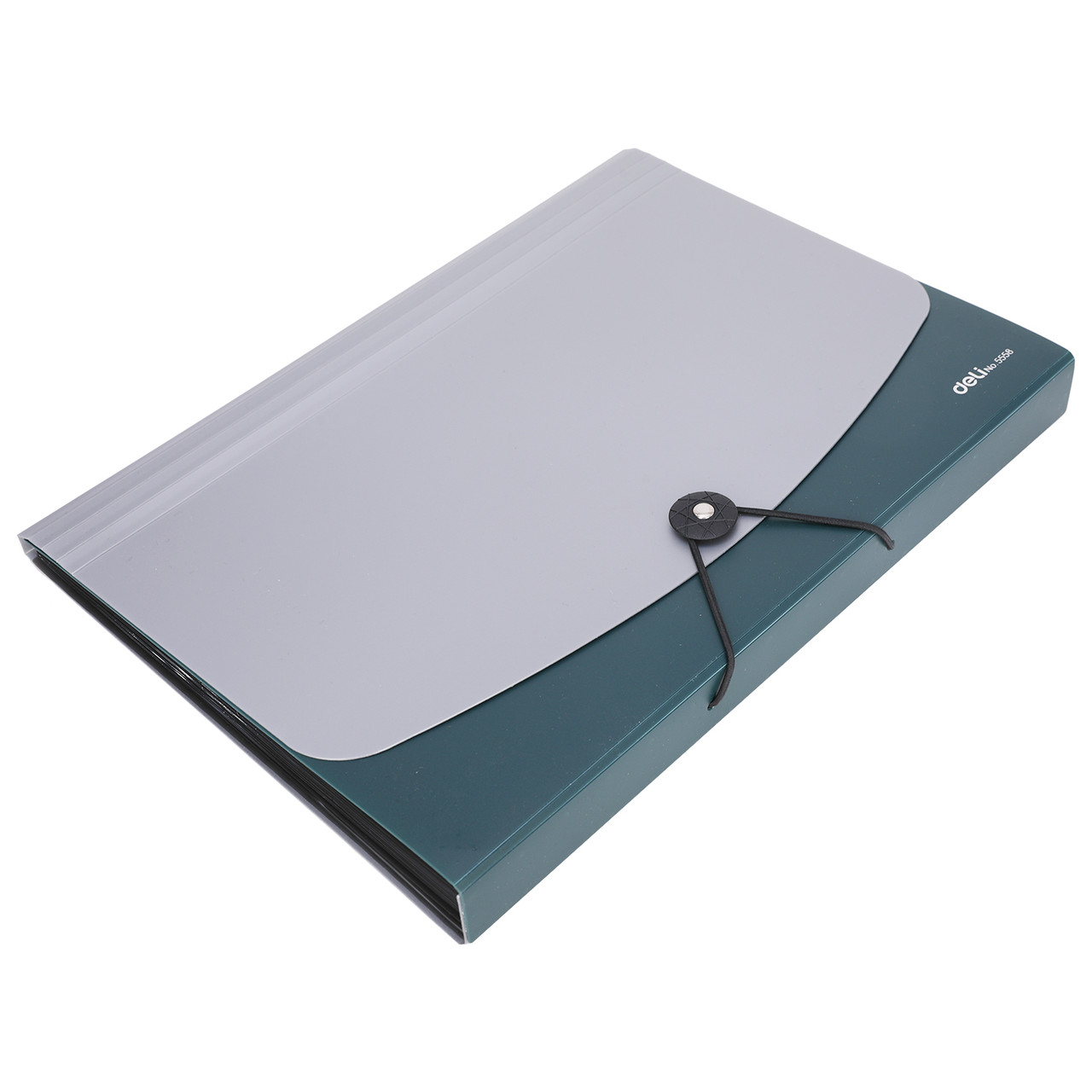 Папка пластиковая на резинке DELI NEW YORK ф.А4, серая, 13 отделений, 0.75мм (цена с НДС)