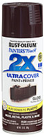 Краска универсальная на алкидной основе Ultra Cover 2x Spray Кофейный коричневый, глянцевый