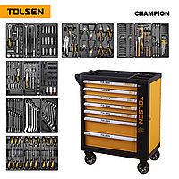 Набор инструментов "CHAMPION" в черной тележке, 239 предметов TOLSEN TT85416