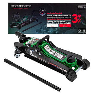 Домкрат подкатной гидравлический низкопрофильный 3т ROCKFORCE RF-T825010, фото 2