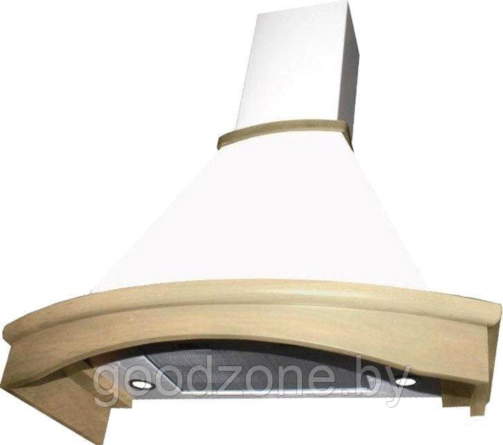 Кухонная вытяжка Elikor Ротонда 90П-1000-П3Д (бежевый/дуб неокрашенный) (943816)