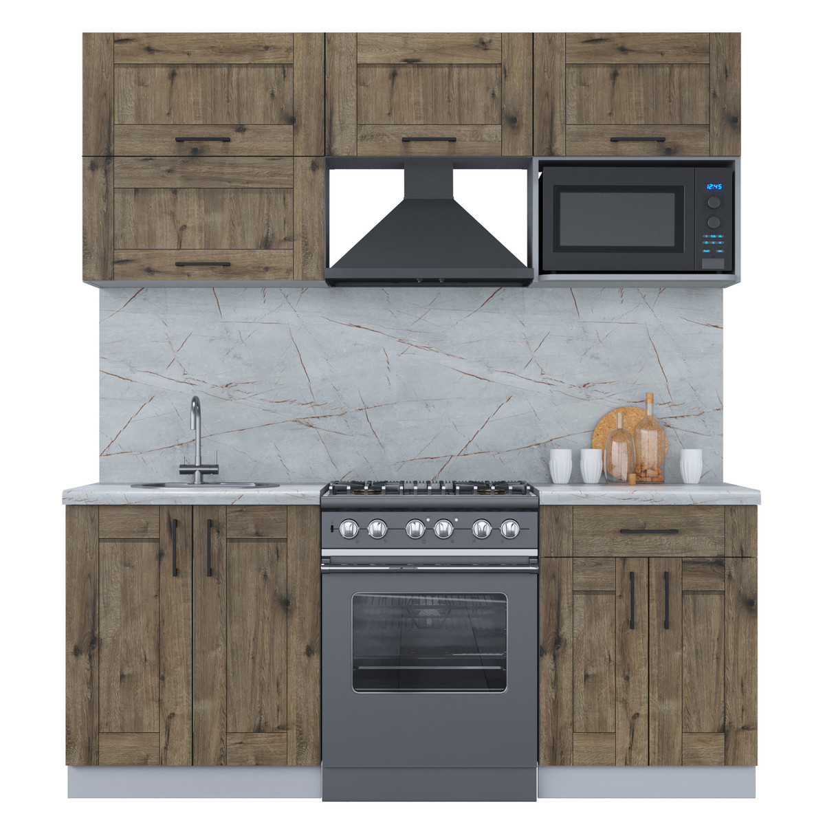 Кухня Мила Хольц 1.9В Дуб веллингтон