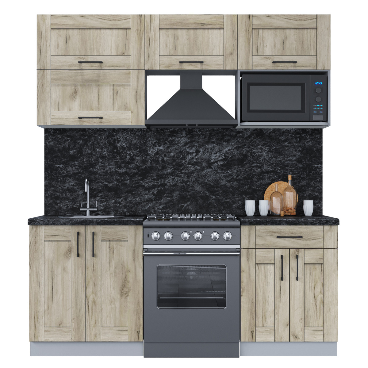 Кухня Мила Хольц 1.9В Дуб серый