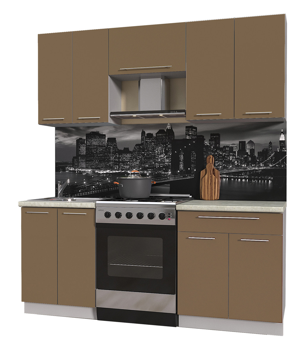 Кухня Мила Пластик 1.9А Капучино