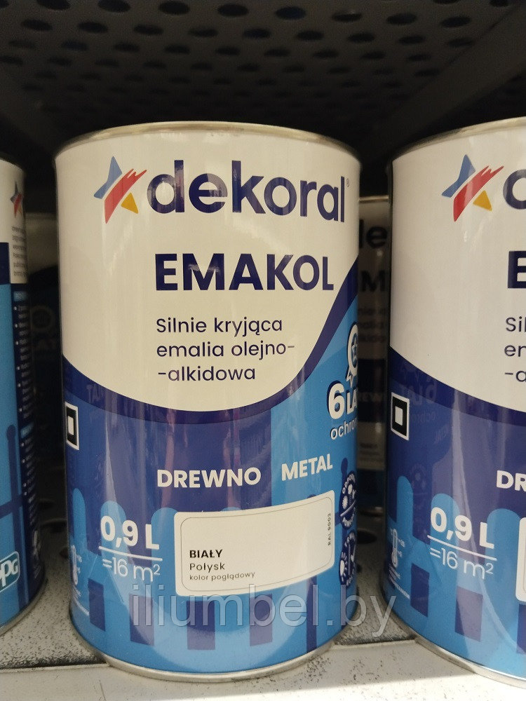 Эмаль Dekoral Emakol Strong масляно-фталевая 0,9л