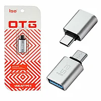 Переходник OTG -Type-C ISA USB 3.0 Металлический корпус адаптер для android и ios