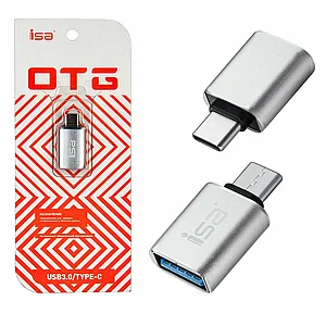 Переходник OTG -Type-C ISA  USB 3.0 Металлический корпус адаптер  для android и ios