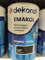 Эмаль Dekoral Emakol Strong масляно-фталевая 0,9л черная глянец RAL 9005