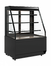 Кондитерская витрина Carboma Cube KC70 VM 1,3-2 STANDARD открытая СКОШ. БОК. (версия 2.0) черная +4...+12, фото 2