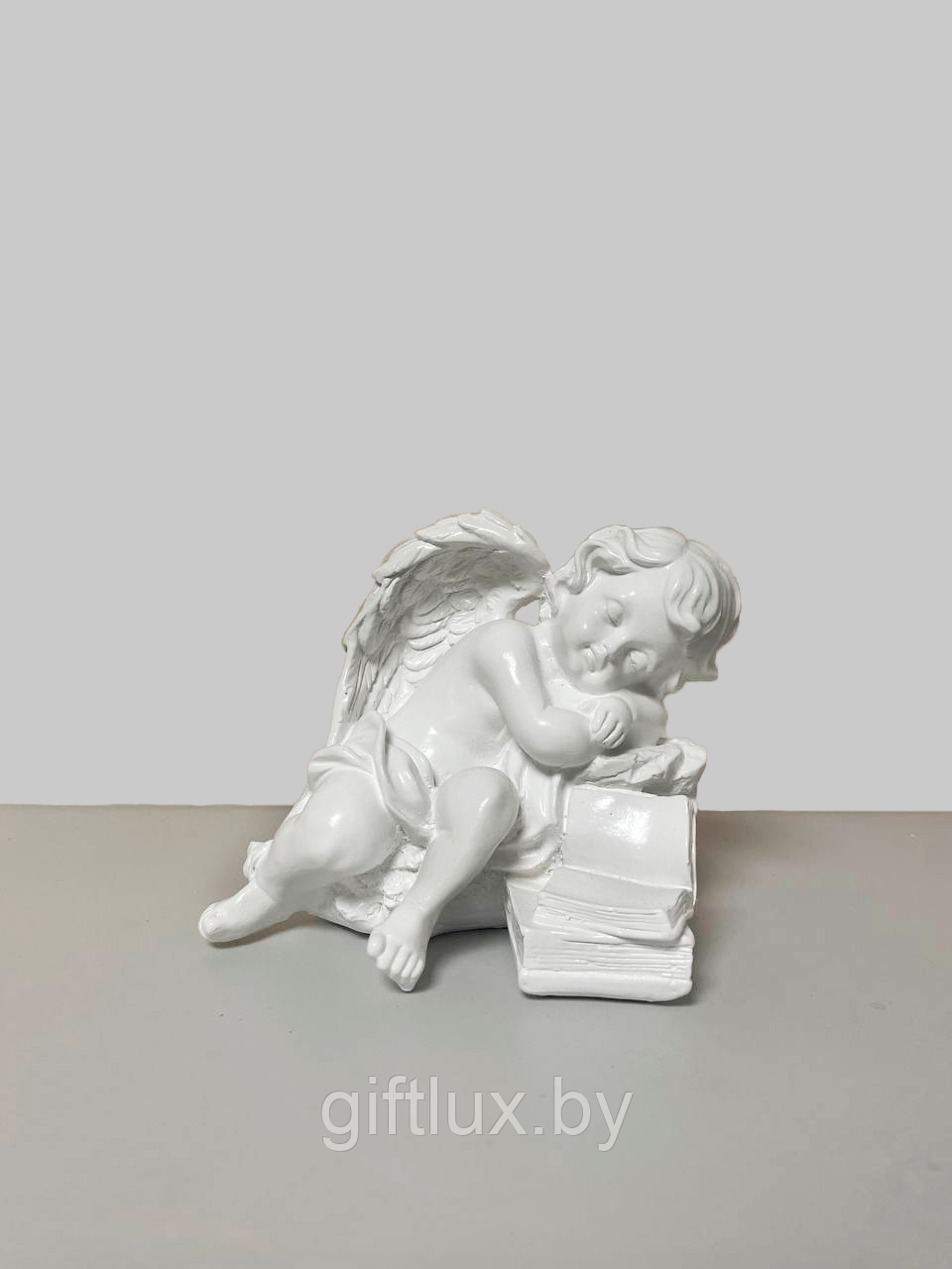 Ангел сидит с книгами, гипс, 20*12*11 см