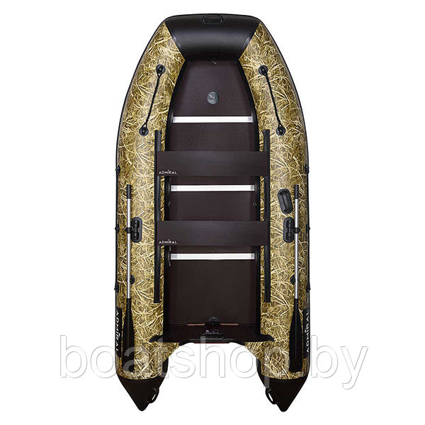 Надувная моторная лодка ПВХ Адмирал 335 Classic Камуфляж (лес)