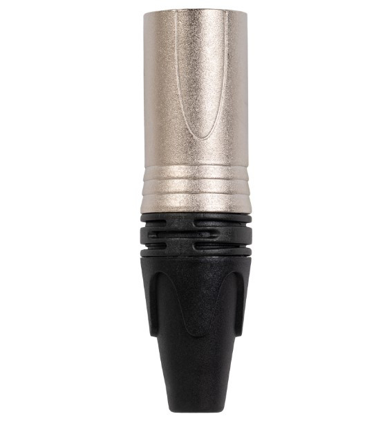 ROCKDALE XLR004 металлический кабельный разъем XLR папа (male) 3pin, цвет никель