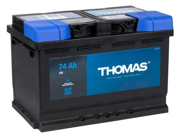 Аккумулятор 74 Ah THOMAS R+, Ako Aku 720А (278х175х190)