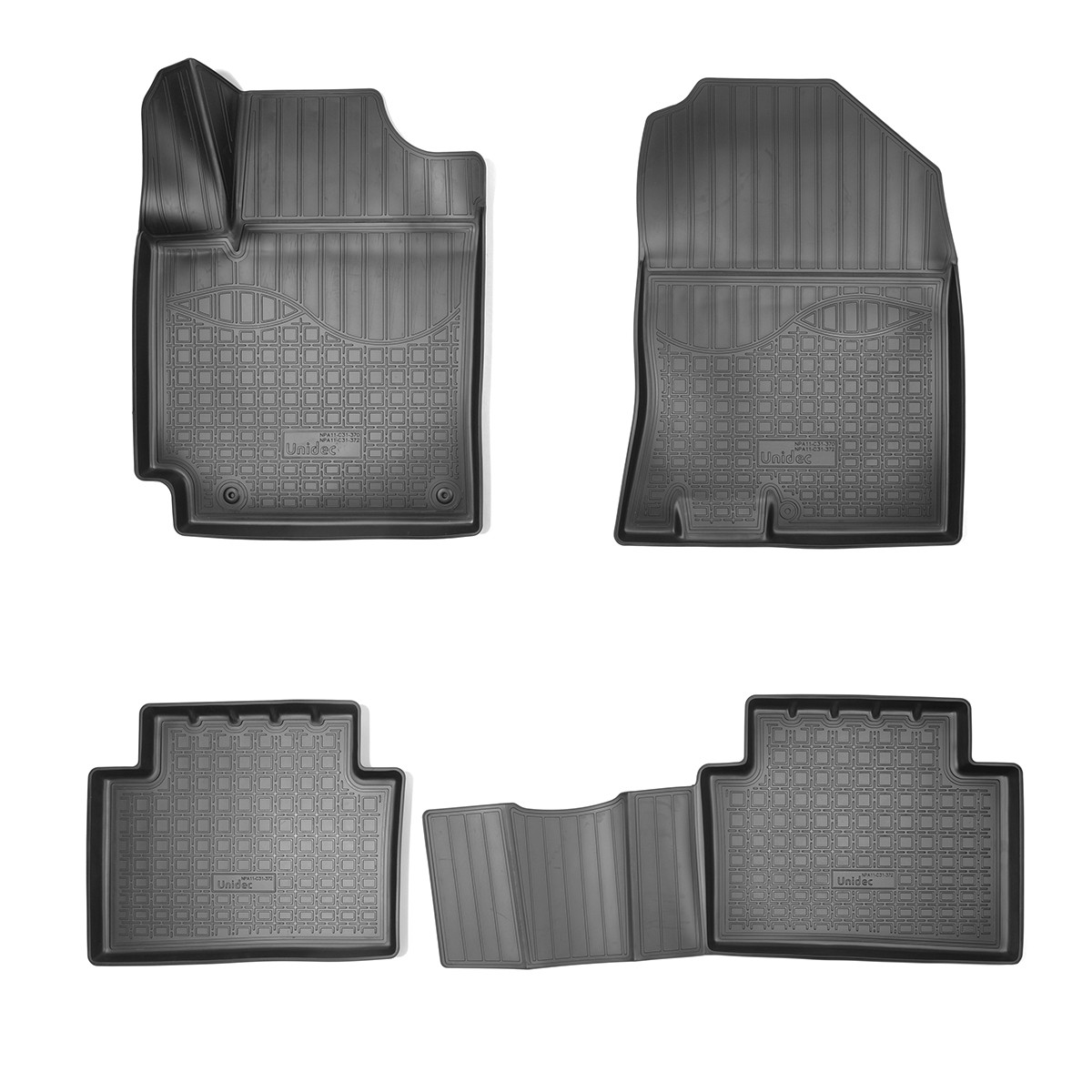 Коврики салонные для Hyundai Kona 3D (2017) (ДВС, Североамериканский рынок)   Norplast (NPA11-C31-372)