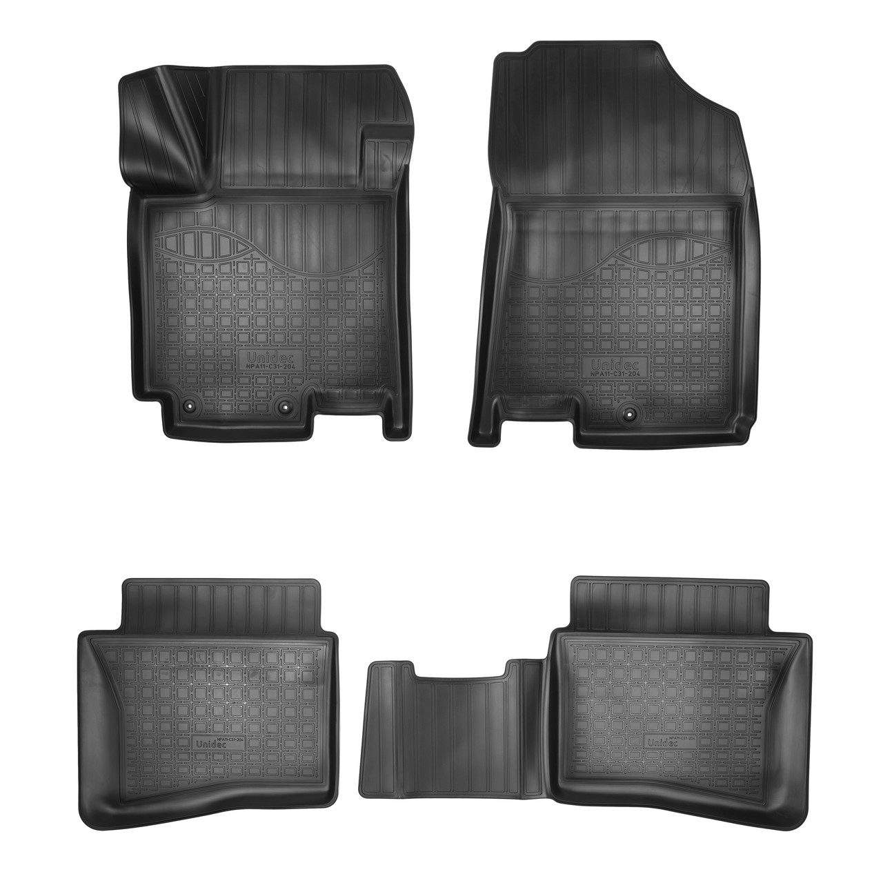 HYUNDAI i20 2015- Коврики в салон Norplast (цвет черный) NPA11-C31-204