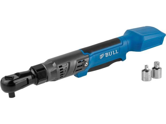 Аккум. угловая трещотка (гайковерт) BULL CRW 9020 в кор. XLTpro SOLO 90 Нм, 0-200 об/мин., LED (внешний