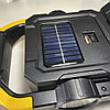 Фонарь-прожектор YD-1831 Аккумуляторный ручной с солнечной панелью, кемпинг фонарик + повербанк, фото 4