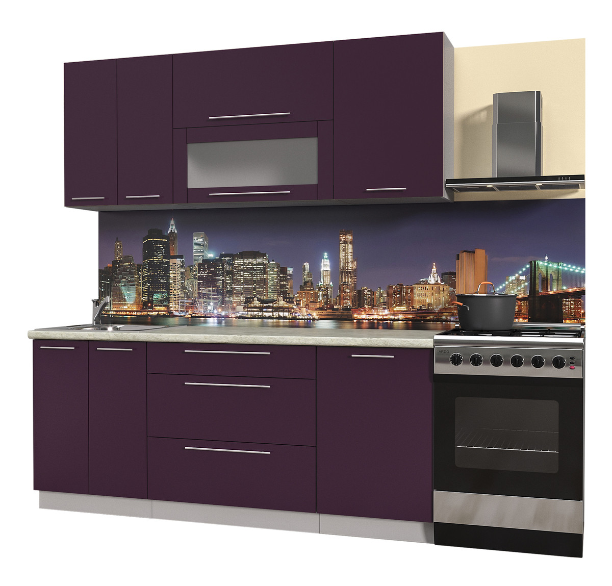 Кухня Мила Пластик 1.9В Слива