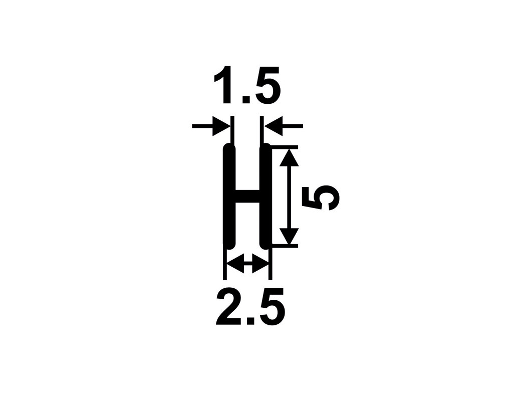 Уплотнитель для профиля с лицевой частью 3мм Коричневый (длина 2.9 м)