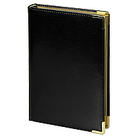 Ежедневник полудатированный Classic Pristine черный с золотом