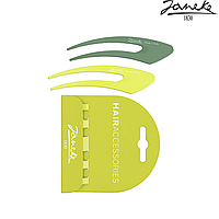 Заколка Шпилька Janeke Hair clip 2 шт. Лайм/Фисташка