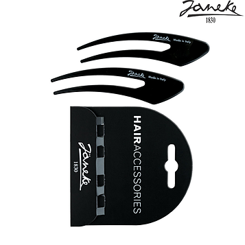 Заколка Шпилька Janeke Hair clip 2 шт. Черный