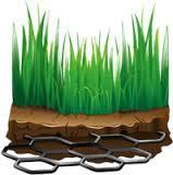 Сетка для кротов. Защита газона от кротов ячейка 15*15, плотность 35гр/м2, рулон 2х100м, РФ