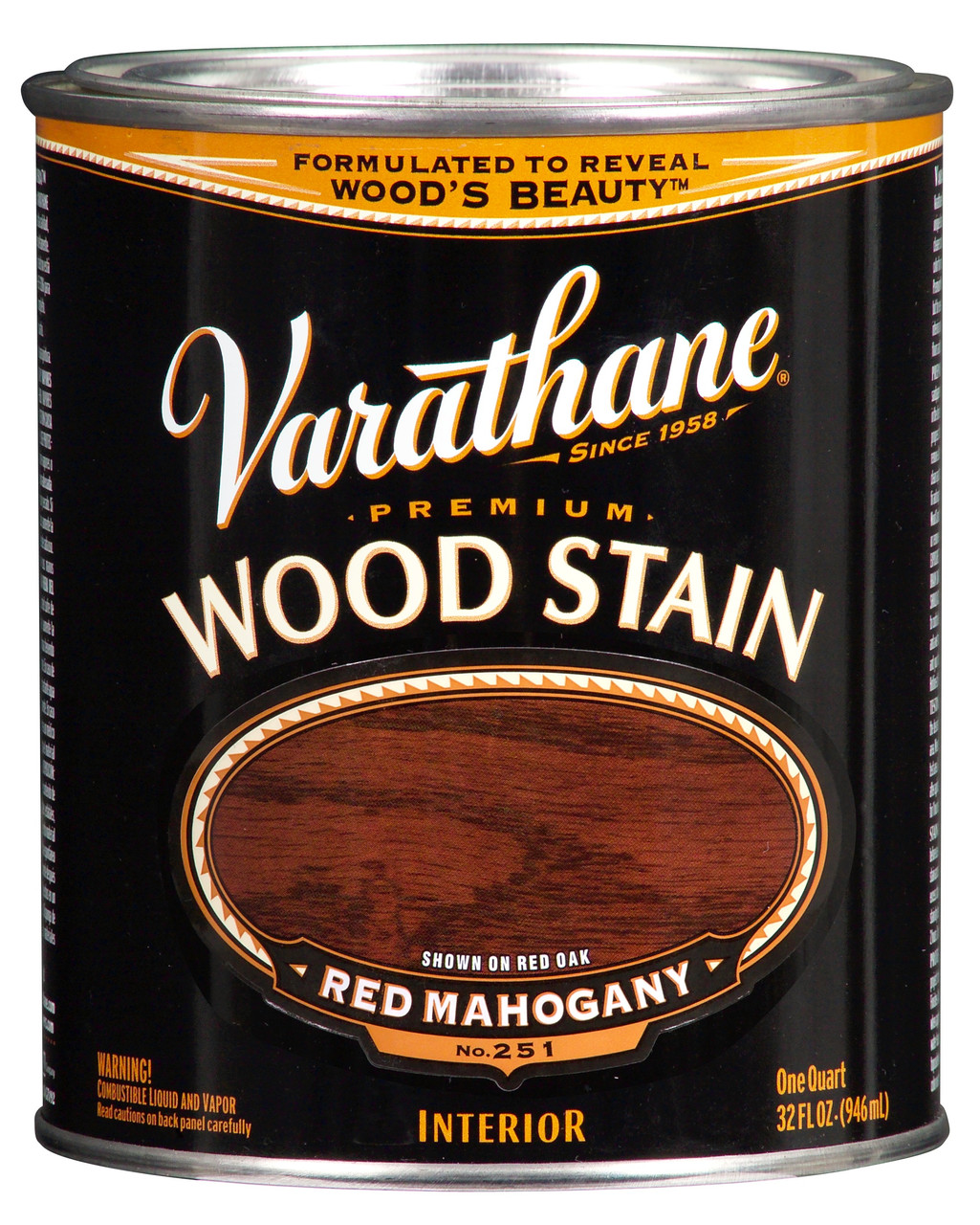 Пропитка для дерева на масляной основе Varathane Wood Stain (тонирующее масло для дерева) Красный махагон - фото 1 - id-p33489062