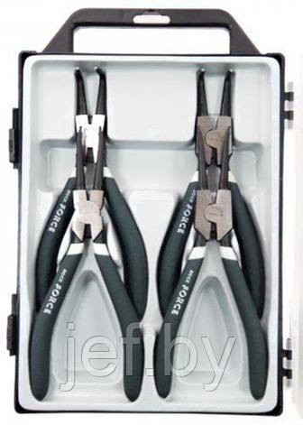 Набор съемников стопорных колец 4 предметаl-180мм ROCKFORCE RF-5043A, фото 2