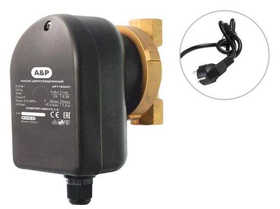 Насос циркуляционный COMFORT-HWH15-1.5, A&P, фото 2