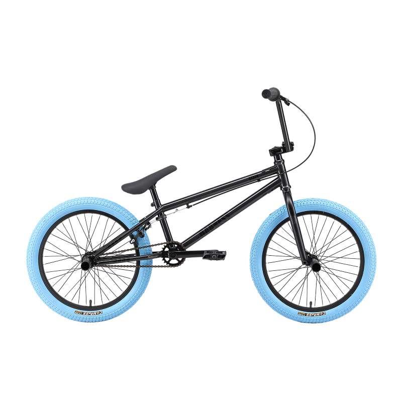 Велосипед Stark Madness BMX 4 2024 (серо-фиолетовый/черный/синий)